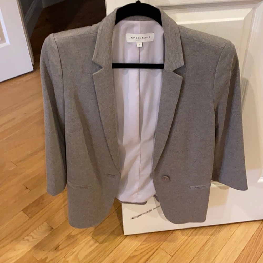 James jeans gray blazer